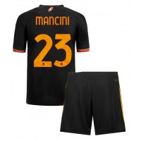 AS Roma Gianluca Mancini #23 Tredje Tröja Barn 2023-24 Kortärmad (+ Korta byxor)